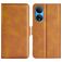 Mobigear Slim Magnet Housse HONOR X7 Etui Porte-Monnaie - Cognac
