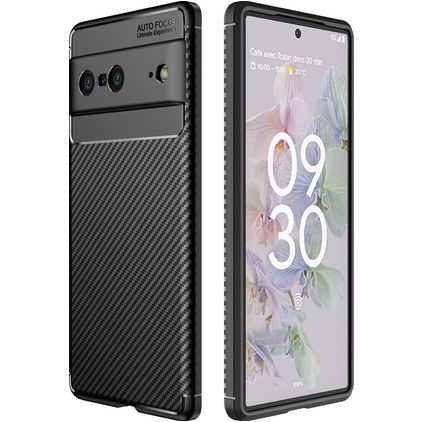 Mobigear Racing Coque Google Pixel 7 Coque arrière en TPU Souple - Noir