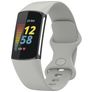 Mobigear Sport Dual Bracelet Silicone Fitbit Charge 5 Fermeture à clou et passant - Gris
