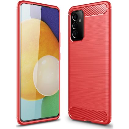 Mobigear Brushed Slim Coque Samsung Galaxy A82 5G Coque arrière en TPU Souple - Rouge