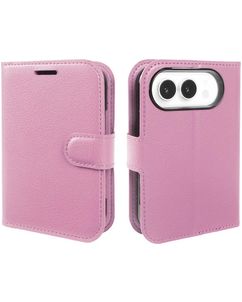 Mobigear Classic iPhone Duo Étui Portefeuille - Rose