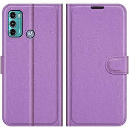 Mobigear Classic Housse Motorola Moto G60 Etui Porte-Monnaie - Violet