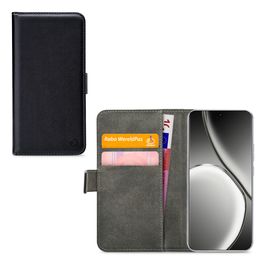 Mobilize Classic Gelly Wallet Housse Realme GT 6 Etui Porte-Monnaie - Noir