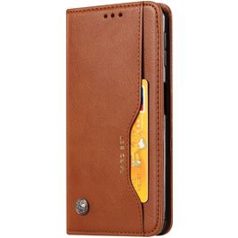Mobigear Card Set Housse Samsung Galaxy A30s Etui Porte-Monnaie - Marron