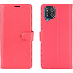 Mobigear Classic Samsung Galaxy A12 Étui Portefeuille - Rouge