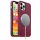Mobigear Rubber Touch Coque iPhone 12 Pro MagSafe Coque arrière en Silicone - Bordeaux