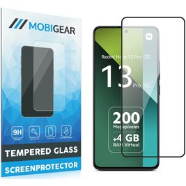 Mobigear Premium Xiaomi Redmi Note 13 Pro 5G Verre trempé Protection d'écran - Compatible Coque - Noir