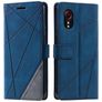 Mobigear Rhombus Housse Samsung Galaxy Xcover 7 Etui Porte-Monnaie - Bleu