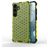 Mobigear Honeycomb Coque Samsung Galaxy S24 Coque arrière Rigide Anti-Chocs - Vert