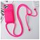 Mobigear Lanyard Card iPhone 15 Pro Coque avec cordon en Silicone et Porte-Cartes - Magenta