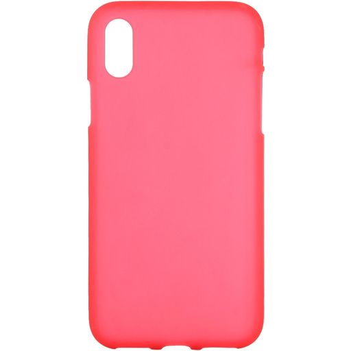 Mobigear Colors Coque iPhone XS Coque arrière en TPU Souple - Rouge