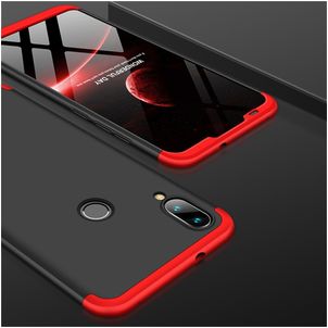 Mobigear TriGuard Coque Xiaomi Mi Play Coque arrière Rigide - Noir / Rouge