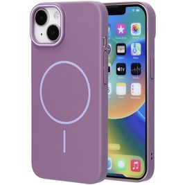 Mobiparts Slim Line Coque iPhone 14 MagSafe Coque arrière Rigide - Imperial Purple