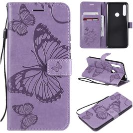 Mobigear Butterfly Housse Huawei P Smart Z Etui Porte-Monnaie - Violet