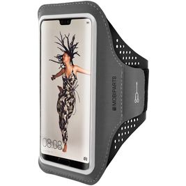 Mobiparts Comfort Fit Brassard Téléphone Huawei P20 Brassard Coque de Sport en Neoprène - Noir
