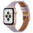 Mobigear Napoli Bracelet Cuir Apple Watch Fermeture boucle ardillon - 49/46/45/44 mm - Violet
