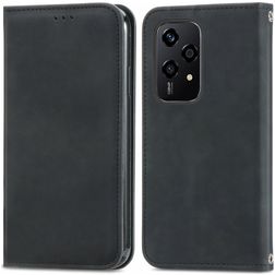 Mobigear Retro Slim Housse HONOR 200 Lite Etui Porte-Monnaie - Noir