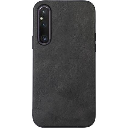 Mobigear Excellent Sony Xperia 1 V Plastique rigide Coque arrière - Noir