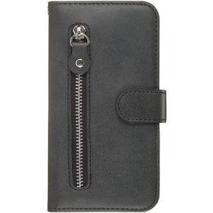 Mobigear Zipper Samsung Galaxy S20 Plus Étui Portefeuille - Noir