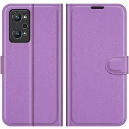 Mobigear Classic Housse Realme GT Neo2 Etui Porte-Monnaie - Violet