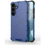 Mobigear Honeycomb Samsung Galaxy S24 Plus Plastique rigide Coque arrière Antichoc - Bleu