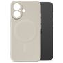 My Style Protective Flex Coque iPhone 16 MagSafe Coque arrière en TPU Souple - Antique White