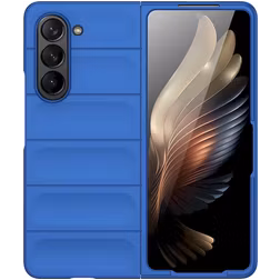 Mobigear Bumpy Coque Samsung Galaxy Z Fold 5 Coque arrière en TPU Souple - Dark Blue