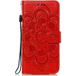 Mobigear Mandala Housse iPhone 11 Etui Porte-Monnaie - Rouge