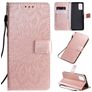 Mobigear Sunflower Housse Samsung Galaxy S20 Plus Etui Porte-Monnaie - Rose doré