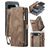 CaseMe 008 Google Pixel 9 Pro XL Coque Étui 2en1 avec coque amovible Portefeuille - Marron
