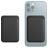 Mobigear Wallet - Porte Cartes en - 3 Cartes - Compatible MagSafe - Noir
