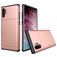 Mobigear Card Samsung Galaxy Note 10 Plus Plastique rigide Coque arrière Antichoc avec porte-cartes - Rose doré