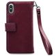 Mobilize Gelly Zipper iPhone XS Max Détachable 2in1 Pochette - Bordeaux