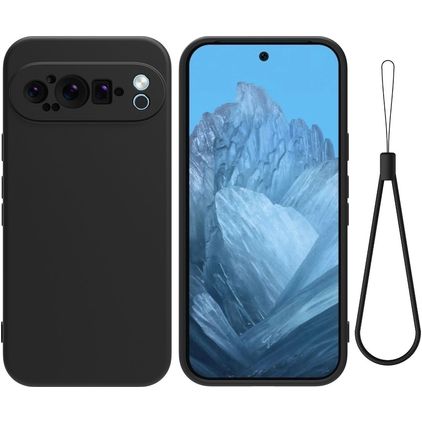 Mobigear Colors Coque Google Pixel 9 Pro Coque arrière en TPU Souple - Noir
