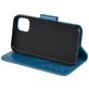 Mobigear Flowers Housse iPhone 11 Etui Porte-Monnaie - Bleu