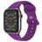 Mobigear Sport Dual Bracelet Silicone Apple Watch Fermeture à clou et passant - 49/46/45/44 mm - Lilas