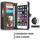 Caseme 008 Housse iPhone 6s Etui avec Coque Détachable Porte-Monnaie - Noir