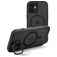 Mobilize Hybrid Pro Coque iPhone 16 MagSafe Coque arrière Rigide Anti-Chocs - Noir