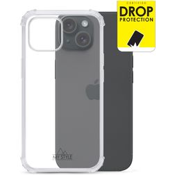 My Style Protective Flex Coque Transparente iPhone 15 Coque arrière en TPU Souple Anti-Chocs - Transparent