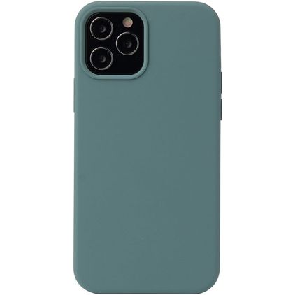 Mobigear Rubber Touch Coque iPhone 13 Pro Max Coque arrière en Silicone - Pine Green