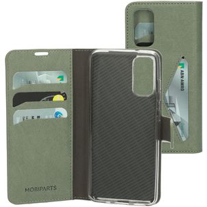 Mobiparts Classic Wallet Housse Samsung Galaxy S20 Etui Porte-Monnaie - Stone Green