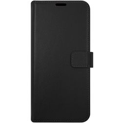 Valenta Classic Housse Samsung Galaxy S21 FE Etui en Cuir Véritable Porte-Monnaie - Noir
