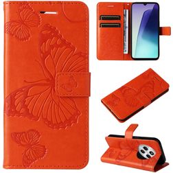 Mobigear Butterfly Xiaomi Redmi 14C Étui Portefeuille - Orange