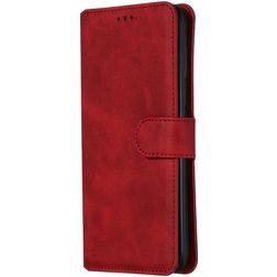 Mobigear Wallet Housse Motorola Moto G8 Plus Etui Porte-Monnaie - Rouge