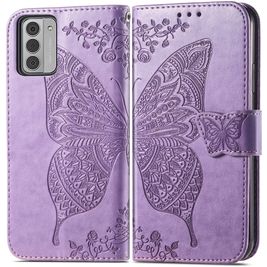 Mobigear Butterfly Housse Nokia G42 Etui Porte-Monnaie - Violet