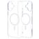 Mobiparts Hardcover Coque Transparente iPhone 16 Plus MagSafe Coque arrière Rigide - Transparent