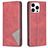 Mobigear Rhombus Slim Housse iPhone 16 Pro Max Etui - Rouge