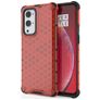 Mobigear Honeycomb Coque OnePlus 9 Pro Coque arrière Rigide Anti-Chocs - Rouge