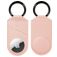 Valenta Snap Coque Cuir véritable Porte-clés pour Apple AirTag - Rose