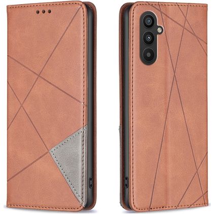 Mobigear Rhombus Slim Housse Samsung Galaxy A24 Etui - Marron